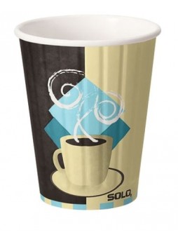 SOLO® Tuscan Cafe™ Duo Shield® Insulated Paper Hot Cups, 8 oz., 1,000/Case